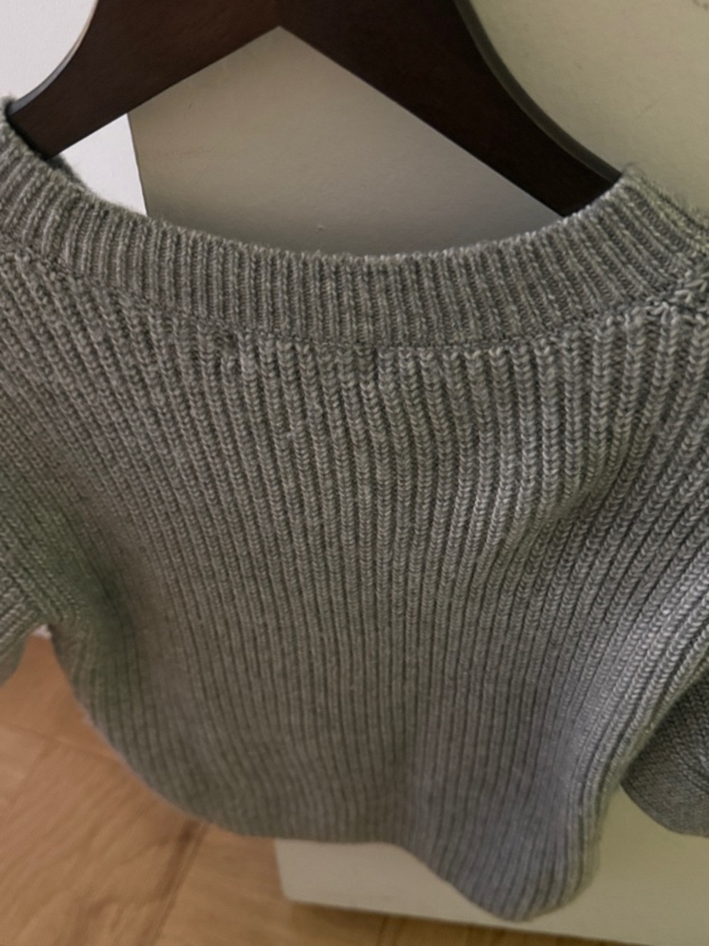 Steve Madden Gray Ribbed Knit Top - Picture 5 of 5